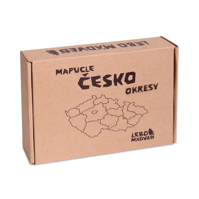 Mapucle Česko okresy Lebo Mädveď